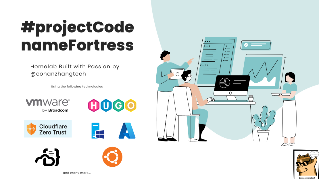 #projectCodenameFortress: Home Lab Built with Passion by [@conanzhangtech](getintouch)